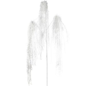 Dirbtinė šakelė Decoris Snow Tinsel, balta, 70 cm
