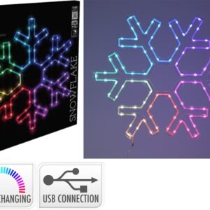 Dekoracija Snaigė su LED, AVX000160, D50 cm įvairių spalvų - Image 3