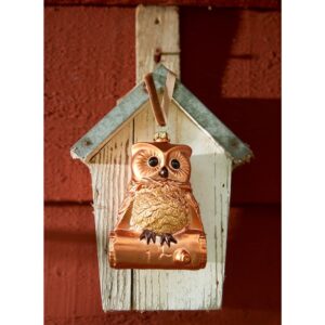 Eglutės žaisliukas Decoris Owl, rudas, 10 cm - Image 2