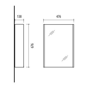 SPINTELĖ PAKAB VEID SPS-50BT-PM CONCRETE - Image 2