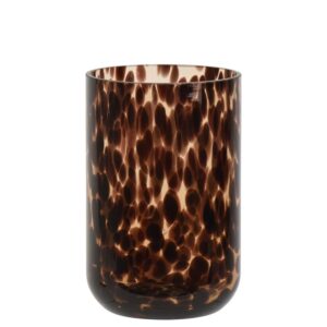 Vaza Decoris 741019, 20 cm, skaidri/ruda