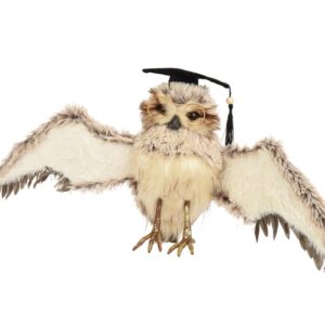 Kalėdinė dekoracija Decoris Owl 704628, 28 cm, ruda