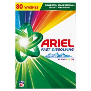 Skalbimo milteliai Ariel Color, 4.4 kg 80 sk.