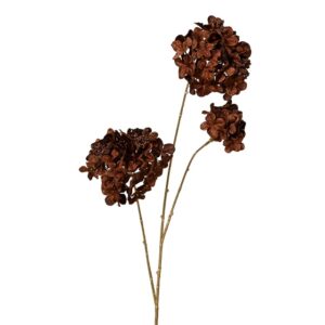 Dirbtinė gėlė Decoris Hydrangea, ruda, 88 cm
