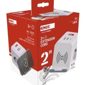 Buitinis ilgintuvas EMOS, 2vt., 2xUSB A+USB C, 2 m - Image 3