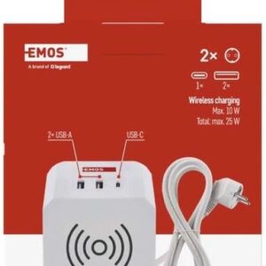 Buitinis ilgintuvas EMOS, 2vt., 2xUSB A+USB C, 2 m - Image 2