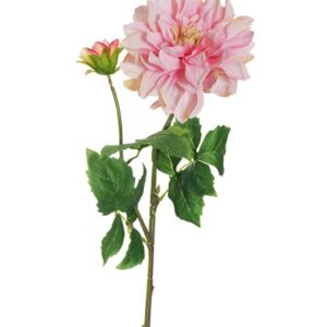 Dirbtinė gėlė, Dalija rožinė sp., 62 cm