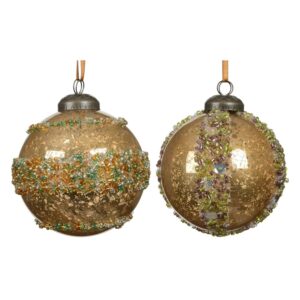 Eglutės žaisliukas Decoris Beads, aukso/geltonas