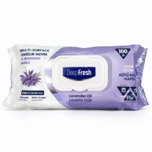 Drėgnos levandų  servetėlės paviršiams Deep Fresh, 100 vnt.