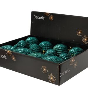 Eglutės žaisliukas Decoris Emerald Glitter, mėlynas - Image 2