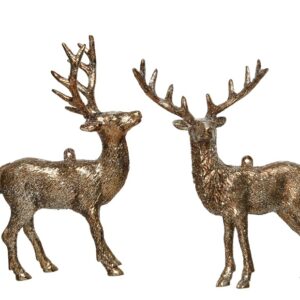 Eglutės žaisliukas Decoris Deer, bronzos, plastikas/metalas