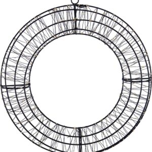 Dekoracija Žiedas su LED, AX5393600, D38 cm, juoda