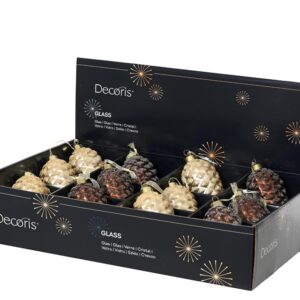 Eglutės žaisliukas Decoris 071317, rudas, stiklas - Image 2