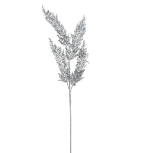 Dirbtinė šakelė Decoris Silver Glitter, sidabro, 80 cm