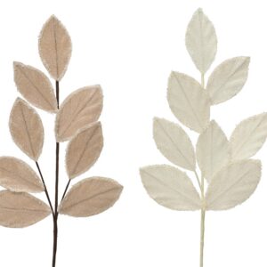 Dirbtinė šakelė Decoris Velvet Glitter, ruda, 75 cm