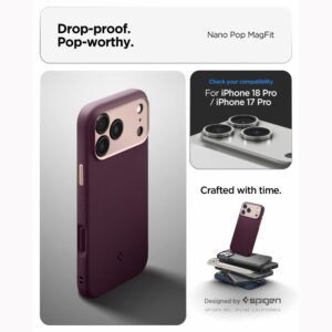 Spigen Nano Pop MagSafe iPhone 17 Pro / 18 Pro BURGUNDY BEAN - Image 10