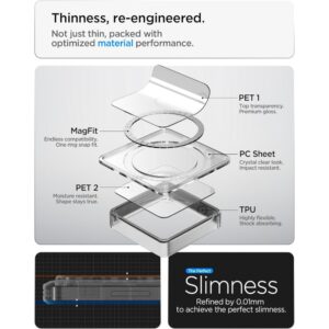 Spigen Ultra Hybrid MAG MagSafe Samsung Galaxy S26 FE SKAIDRUS/BALTAS - Image 10