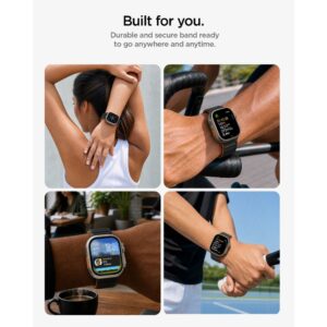 Spigen ATHLEX AIR M APPLE WATCH 8 / 9 / 10 / 11 / SE / ULTRA (44 / 45 / 46 / 49 MM) AKTYVI JUODA/ORANŽINĖ - Image 8