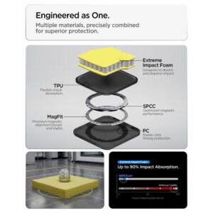 Spigen Tough Armor MAG MagSafe Samsung Galaxy S26 FE GUNMETAL - Image 10
