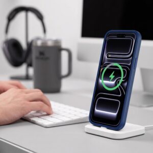Tech-Protect MagMat MagSafe CC iPhone 17 Pro Max / 18 Pro Max MATINIS TAMSIAI MĖLYNAS - Image 10
