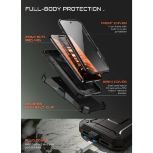 SupCase UNICORN BEETLE Pro iPhone 17 Pro Max / 18 Pro Max DĖKLAS JUODAS - Image 10