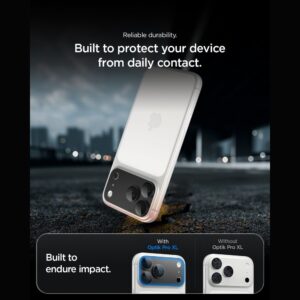 Spigen OPTIK PRO XL GLAS.TR EZ FIT KAMEROS APSAUGA IPHONE 18 PRO TAMSIAI PILKA - Image 10