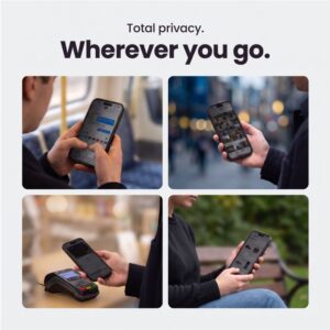 PRIVATUMĄ UŽTIKRINANTIS STIKLAS Tech-Protect ONETOUCH SET SPY+ 2-PACK iPhone 18 PRO MAX PRIVACY - Image 10