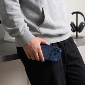 TECH-PROTECT MAGONE MagSafe CC + STIKLAS 2-PACK iPhone 17 Pro Max / 18 Pro Max TAMSIAI MĖLYNA/SKAIDRI - Image 9