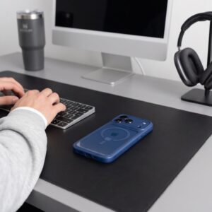 TECH-PROTECT MAGPEAK MagSafe CC iPhone 17 Pro Max / 18 Pro Max TAMSIAI MĖLYNAS/SKAIDRUS - Image 10