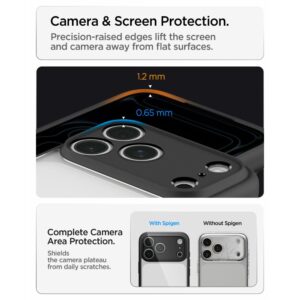 Spigen Ultra Hybrid iPhone 17 Pro Max / 18 Pro Max MATINIS juodos spalvos - Image 10