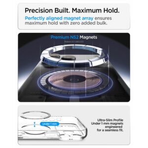 Spigen Ultra Hybrid MagSafe iPhone 17 Pro Max / 18 Pro Max SKAIDRUS/TAMSIAI MĖLYNAS - Image 10