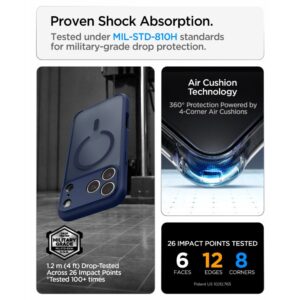 Spigen Ultra Hybrid MagSafe iPhone 17 Pro / 18 Pro MATINIS TAMSIAI MĖLYNAS - Image 10