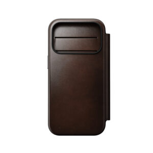 Nomad Modern Leather Folio, rustic brown (Horween) – iPhone 18 Pro/17 Pro dėklas - Image 11