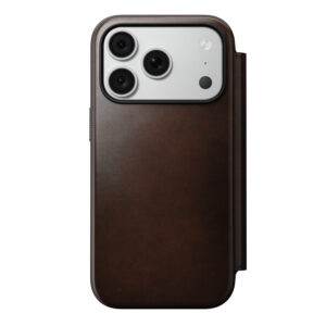 Nomad Modern Leather Folio, rustic brown (Horween) – iPhone 18 Pro/17 Pro dėklas - Image 5