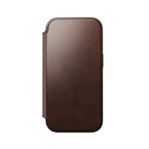 Nomad Modern Leather Folio, rustic brown (Horween) – iPhone 18 Pro/17 Pro dėklas - Image 8