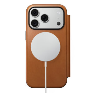 Nomad Modern odinis dėklas-knygelė, saddle (Horween) – iPhone 18 Pro/17 Pro - Image 2