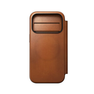 Nomad Modern odinis dėklas-knygelė, saddle (Horween) – iPhone 18 Pro/17 Pro - Image 11