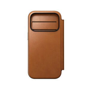 Nomad Modern odinis dėklas-knygelė, saddle (Horween) – iPhone 18 Pro/17 Pro - Image 7