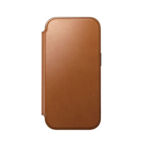Nomad Modern odinis dėklas-knygelė, saddle (Horween) – iPhone 18 Pro/17 Pro - Image 8