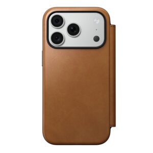 Nomad Modern Leather Folio, english tan – iPhone 18 Pro/17 Pro