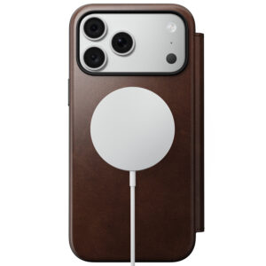 Nomad Modern odinis dėklas-knygelė, rustic brown (Horween) – iPhone 18 Pro Max/17 Pro Max - Image 2