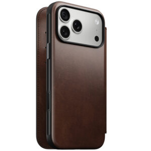 Nomad Modern odinis dėklas-knygelė, rustic brown (Horween) – iPhone 18 Pro Max/17 Pro Max - Image 3