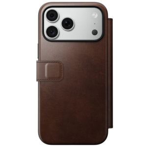 Nomad Modern odinis dėklas-knygelė, rustic brown (Horween) – iPhone 18 Pro Max/17 Pro Max - Image 4