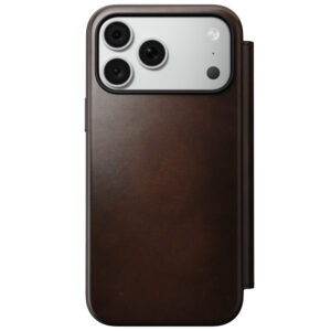 Nomad Modern odinis dėklas-knygelė, rustic brown (Horween) – iPhone 18 Pro Max/17 Pro Max - Image 5