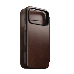 Nomad Modern odinis dėklas-knygelė, rustic brown (Horween) – iPhone 18 Pro Max/17 Pro Max - Image 9