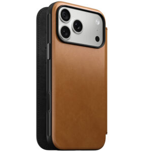 Nomad Modern odinis dėklas-knygelė, english tan – iPhone 18 Pro Max/17 Pro Max - Image 3