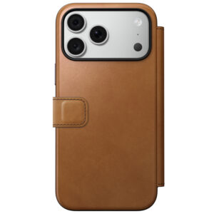 Nomad Modern odinis dėklas-knygelė, english tan – iPhone 18 Pro Max/17 Pro Max - Image 4