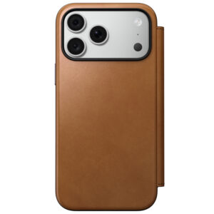 Nomad Modern odinis dėklas-knygelė, english tan – iPhone 18 Pro Max/17 Pro Max