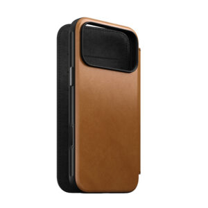 Nomad Modern odinis dėklas-knygelė, english tan – iPhone 18 Pro Max/17 Pro Max - Image 9