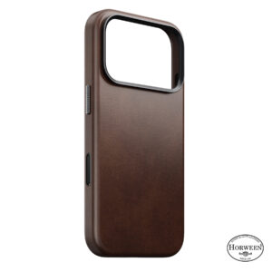 Nomad Traditional odinis dėklas, rustic brown (Horween) - iPhone 18 Pro/17 Pro